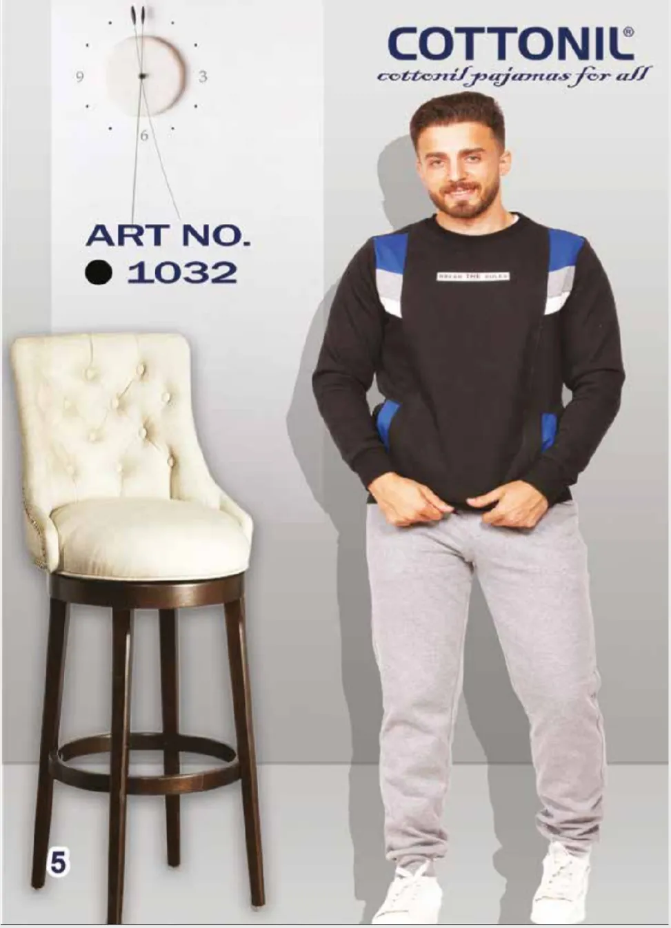 صورة بيجاما شتوي رجالي موديل 1032